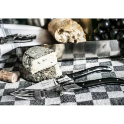 Laguiole Style De Vie Luxury Line Steakmessen & Vorkenset Ebbenhout