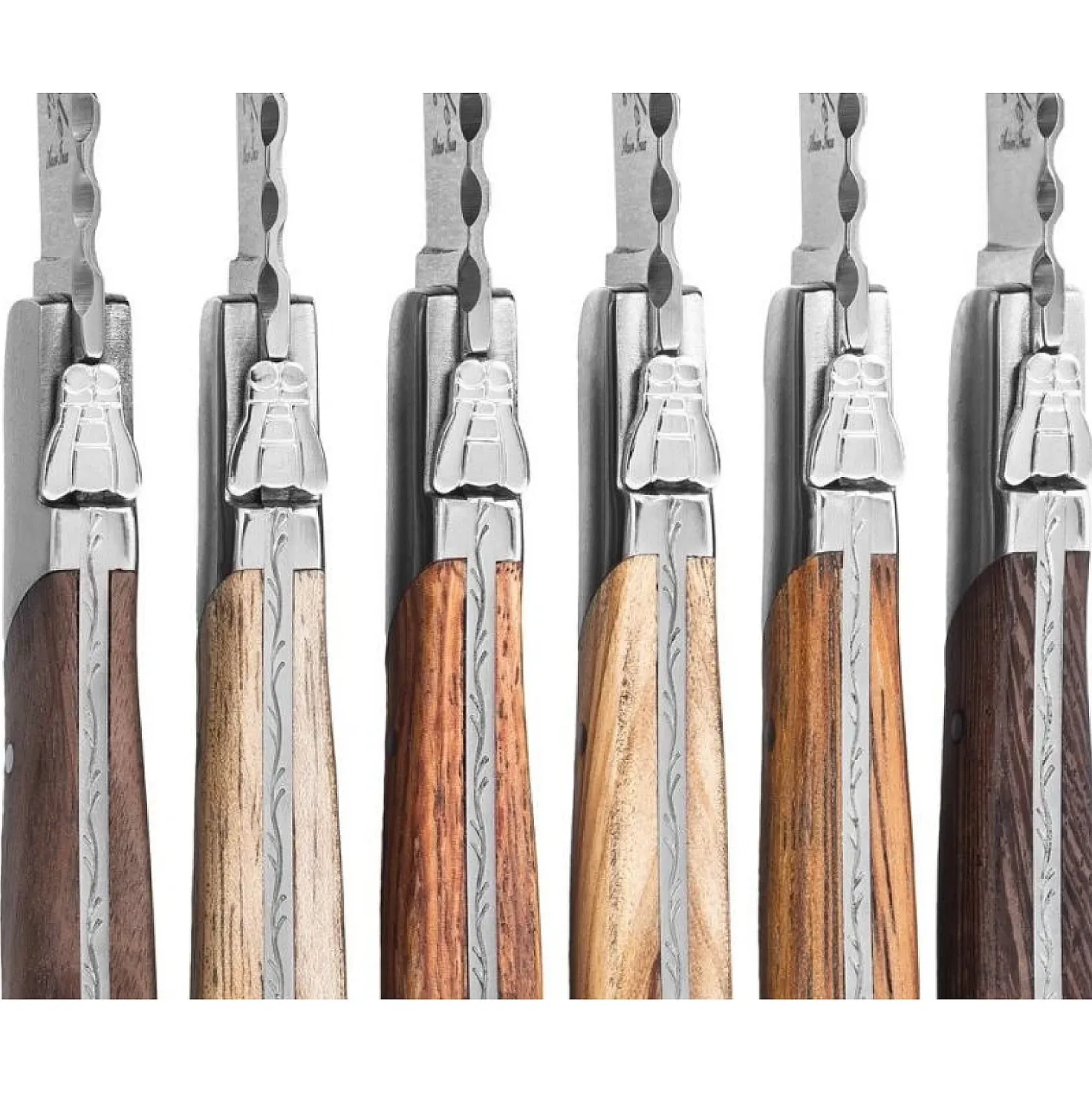 Laguiole Style de Vie Luxury Line Steakmessen Gemengd Hout (6 stuks)