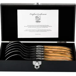 Laguiole Style de Vie Luxury Line Lepelset Olijfhout (6 stuks)