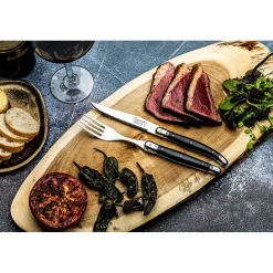 Laguiole Style de Vie Premium Line Steakmessen & Vorken Zwart