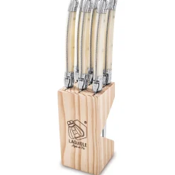 Laguiole Style de Vie Premium Line Steakmessen Parelmoer (6 stuks)