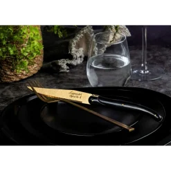 Laguiole Style de Vie Steakmessen Prestige Line Gold Stonewash