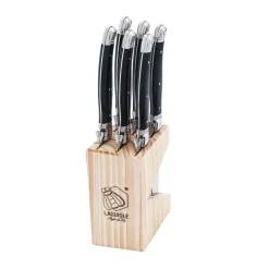 Laguiole Style de Vie Steakmessen Premium Line Zwart
