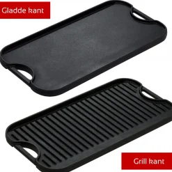 Lodge Pro Dubbelzijdige Grillplaat 50cm