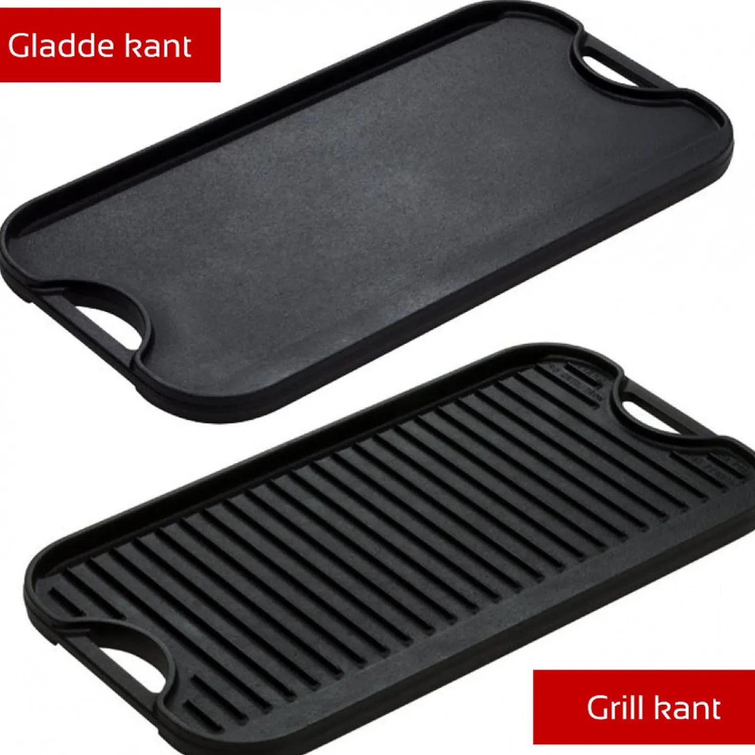 Lodge Pro Dubbelzijdige Grillplaat 50cm
