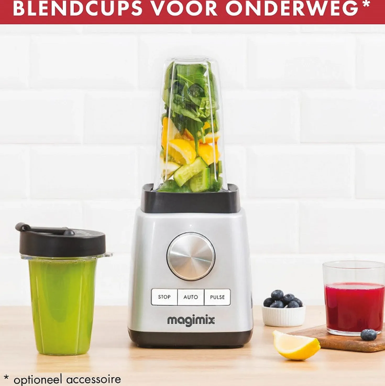 Magimix Le Power Blender 3 Chroom 1000 Watt