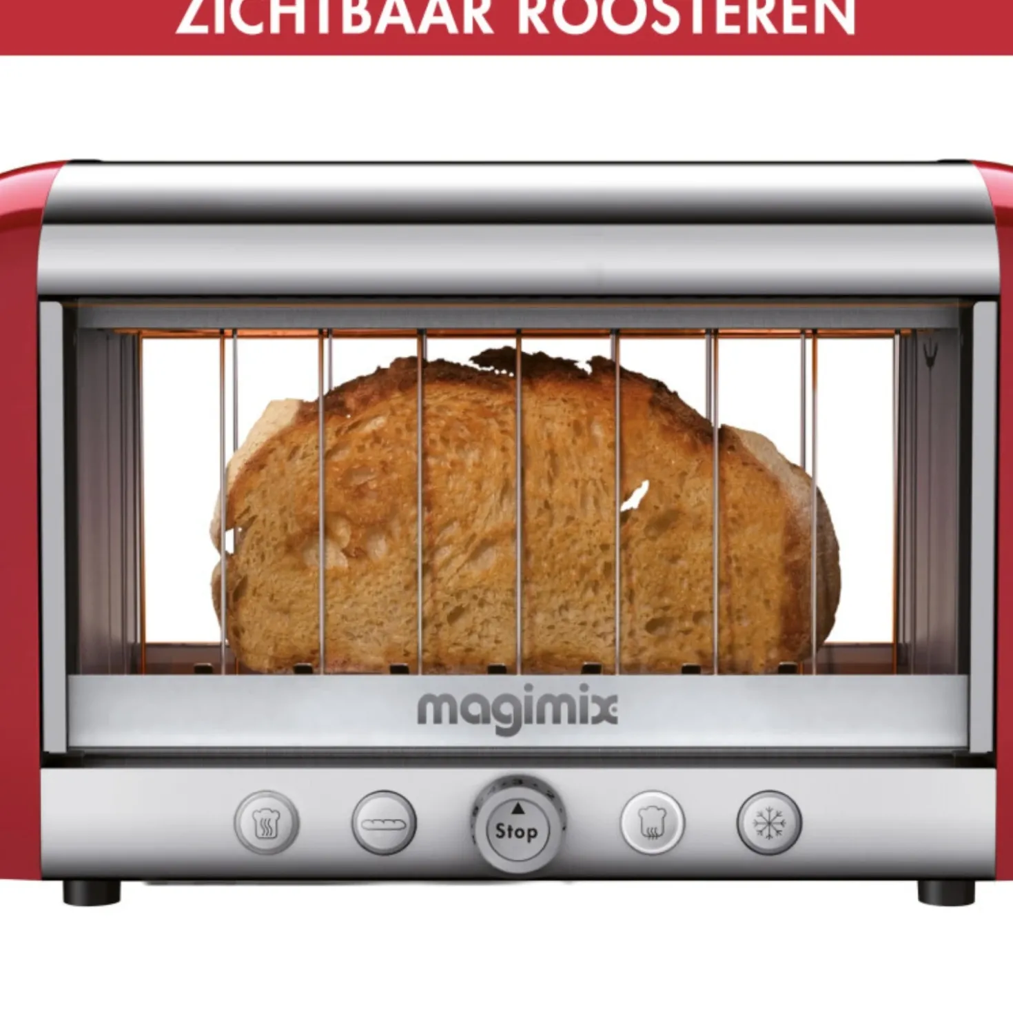 Magimix Vision Broodrooster Rood