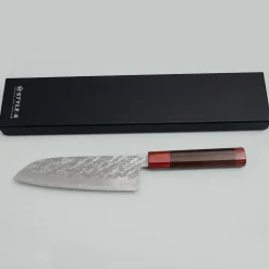 Makoto Kurosaki Coreless Flower Damast Santoku 16.5 cm