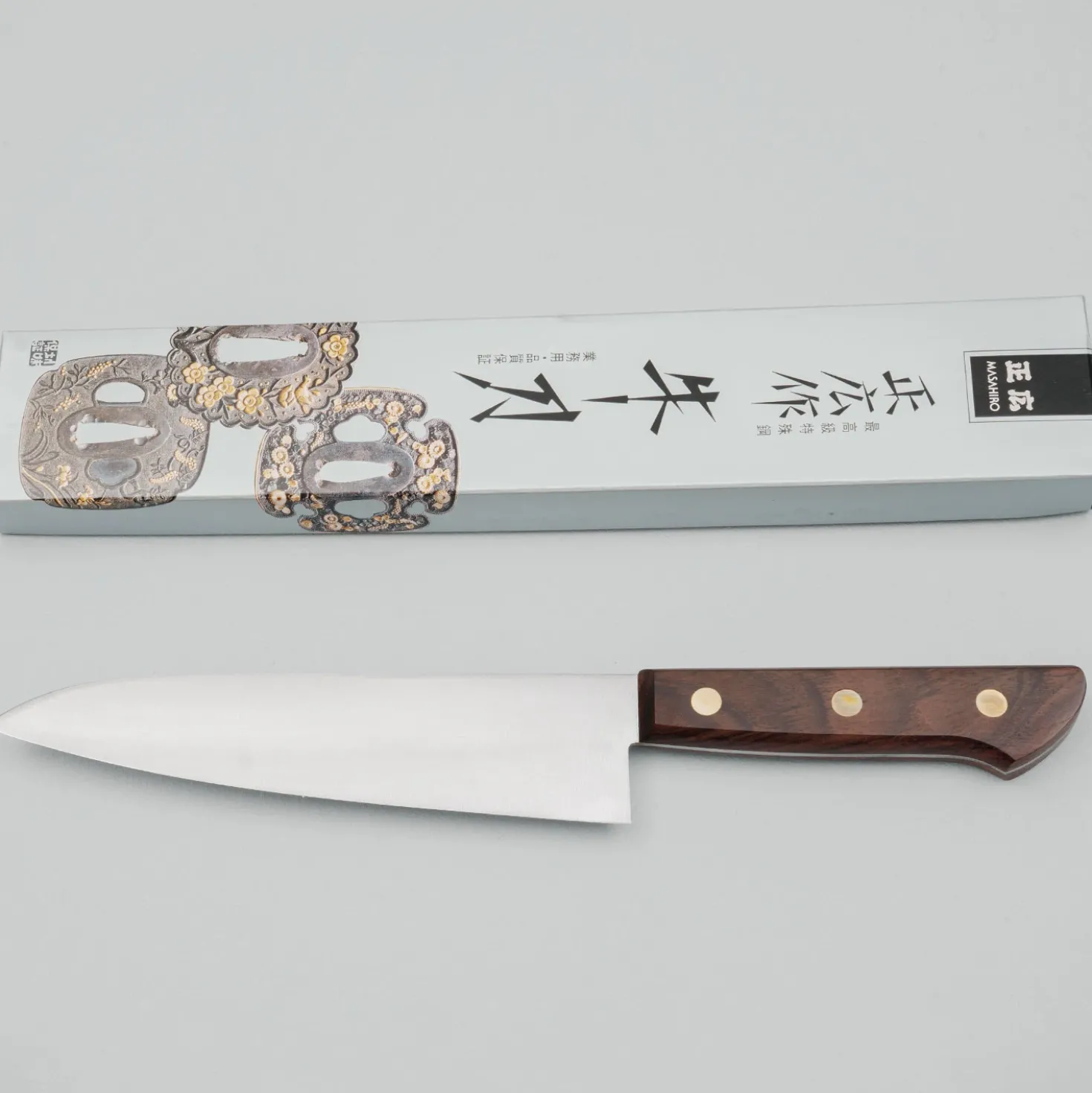 Masahiro Carbon Rosewood Gyuto 18 cm