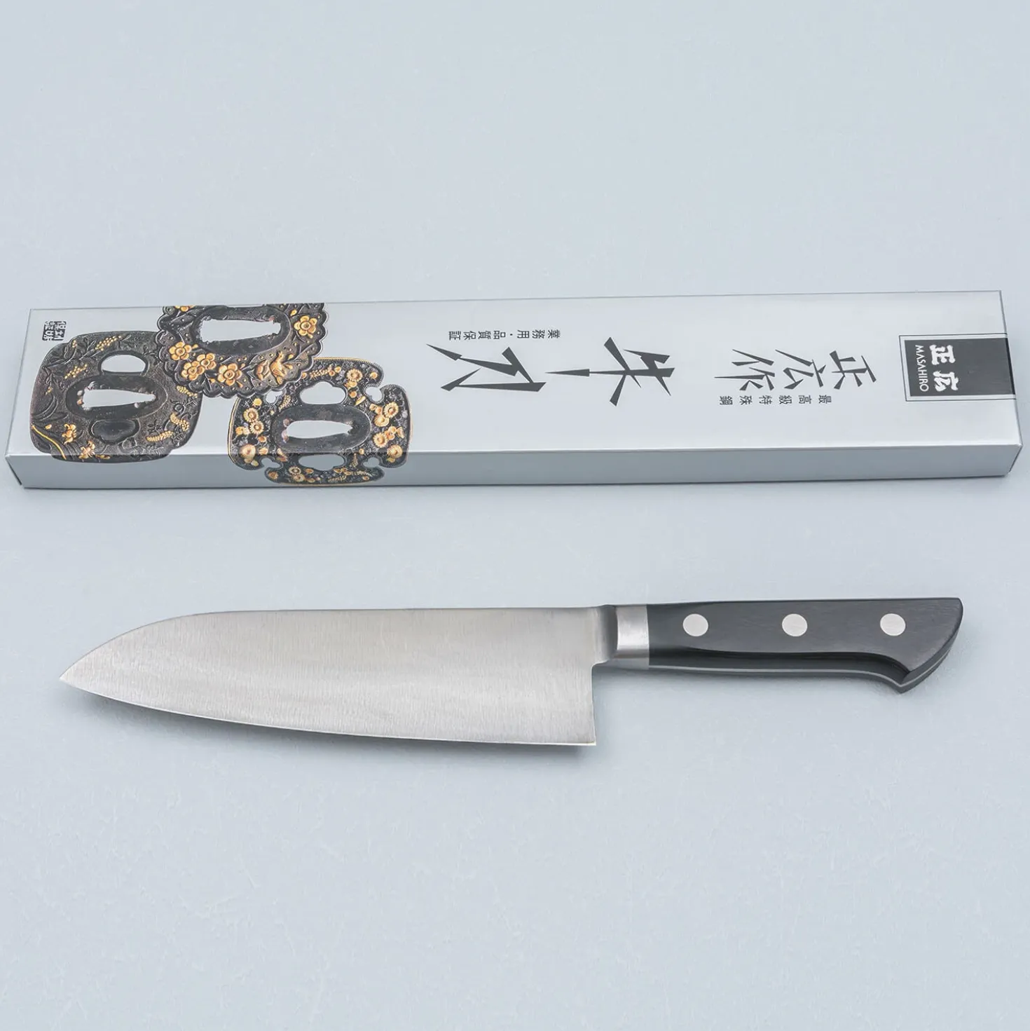 Masahiro Carbon Santoku 17.5 cm