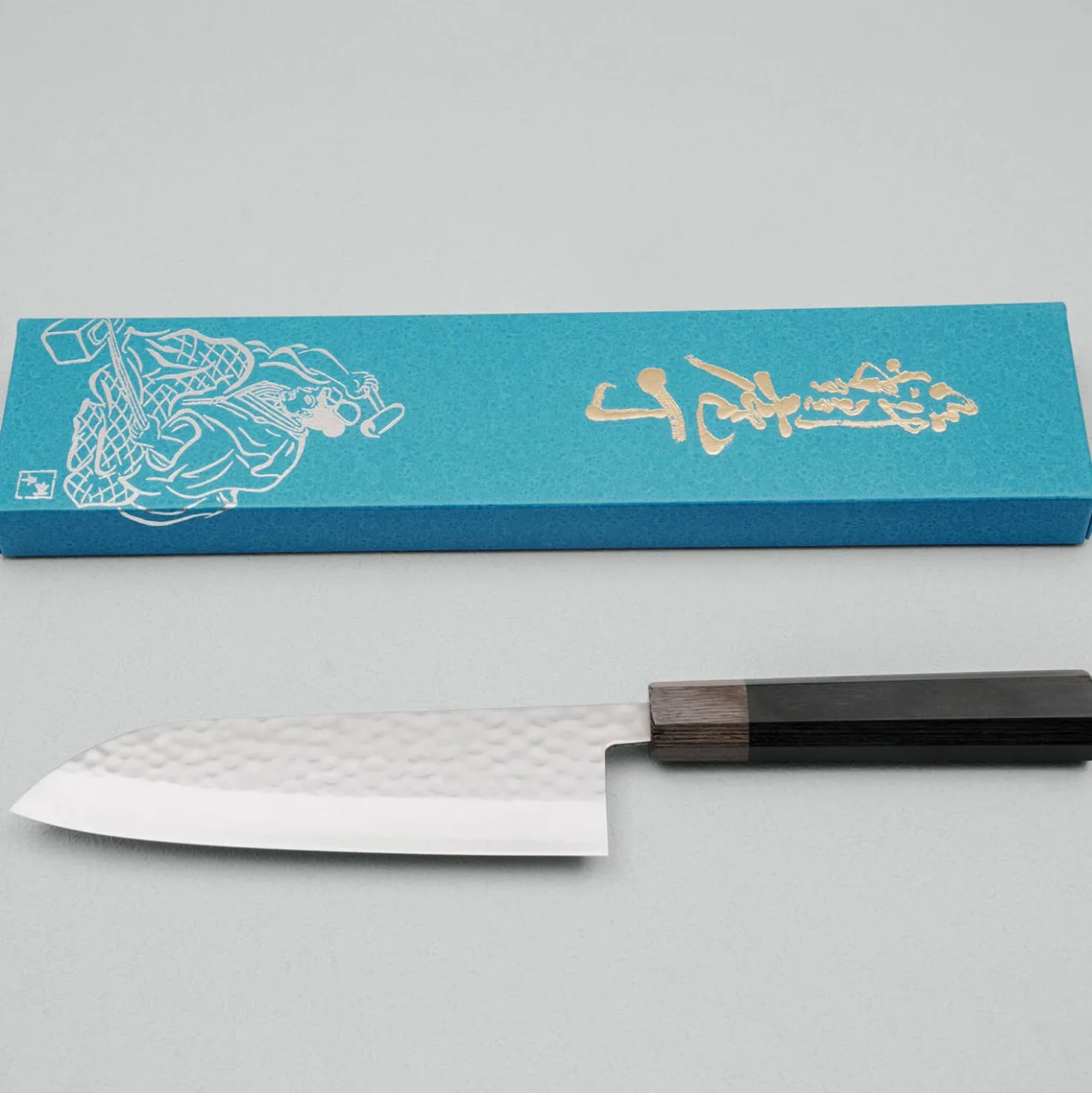 Masutani VG-1 Pakka Black Gray Santoku 17 cm
