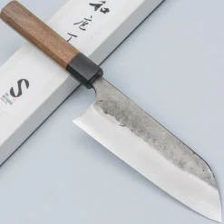 Matsubara Aogami #2 Nashiji Black Santoku 16.5 cm