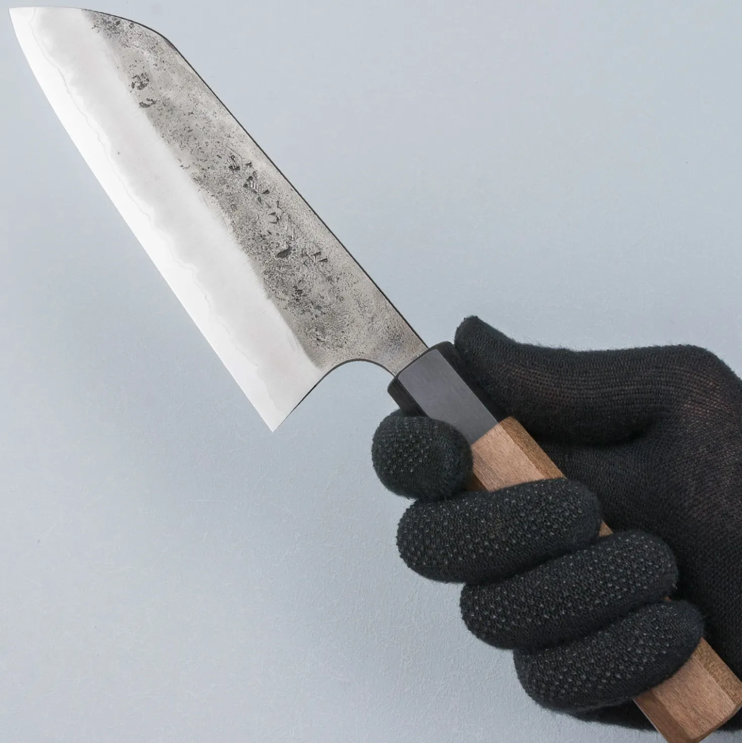 Matsubara Aogami #2 Nashiji Black Santoku 16.5 cm