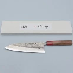 Matsubara Aogami #2 Nashiji Red Gyuto 21 cm