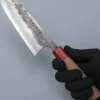Matsubara Aogami #2 Nashiji Red Santoku 16.5 cm