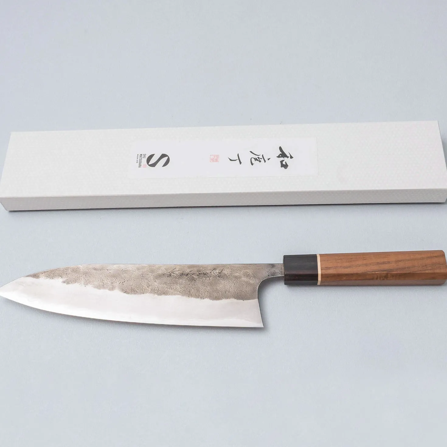 Matsubara Aogami #2 Nashiji Ring Gyuto 24 cm