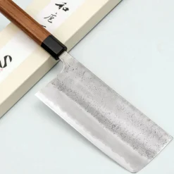 Matsubara Aogami #2 Nashiji Tall Nakiri 18 cm
