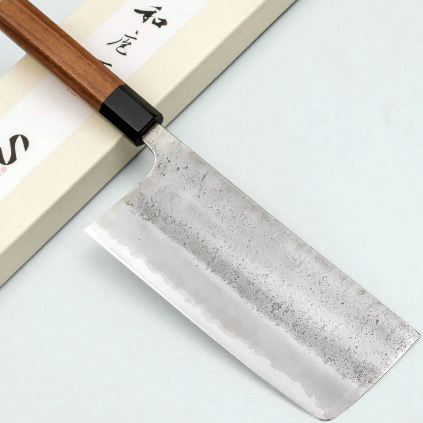 Matsubara Aogami #2 Nashiji Tall Nakiri 18 cm