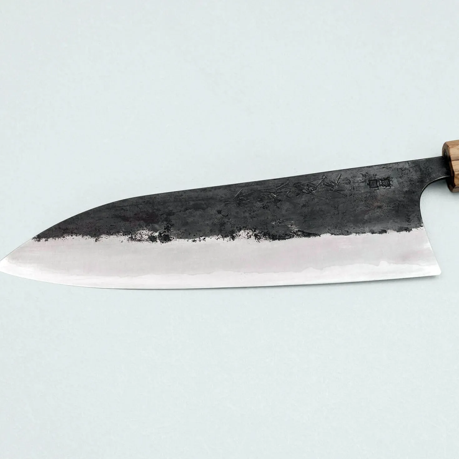 Matsubara Shirogami #1 Kurouchi Stainless Clad Gyuto 21 cm