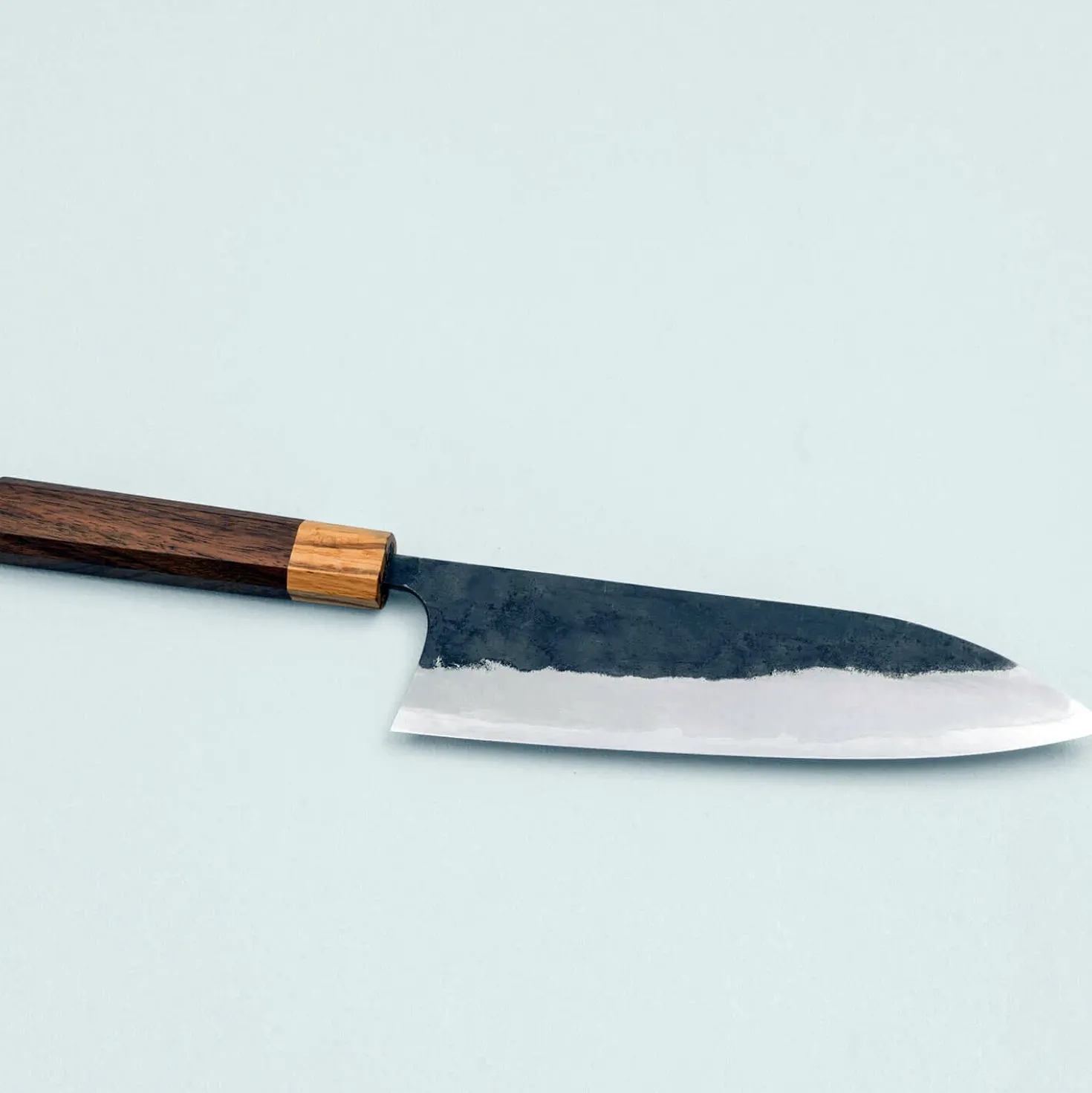 Matsubara Shirogami #1 Kurouchi Stainless Clad Gyuto 21 cm