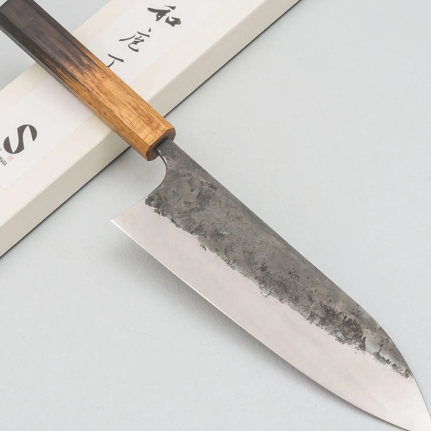 Matsubara Shirogami #2 Kurouchi Oak Gyuto 21 cm