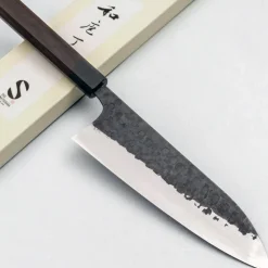 Matsubara Shirogami #1 Kurouchi Tsuchime Stainless Clad Gyuto 21 cm