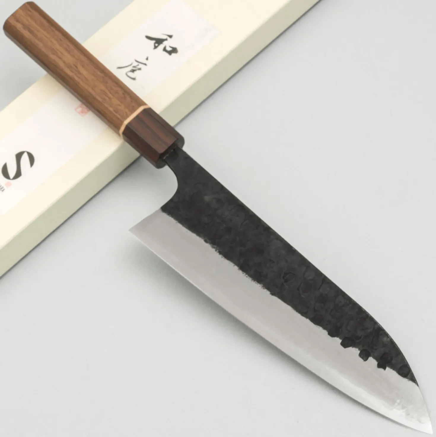 Matsubara Shirogami #1 Kurouchi Tsuchime Gyuto 21 cm
