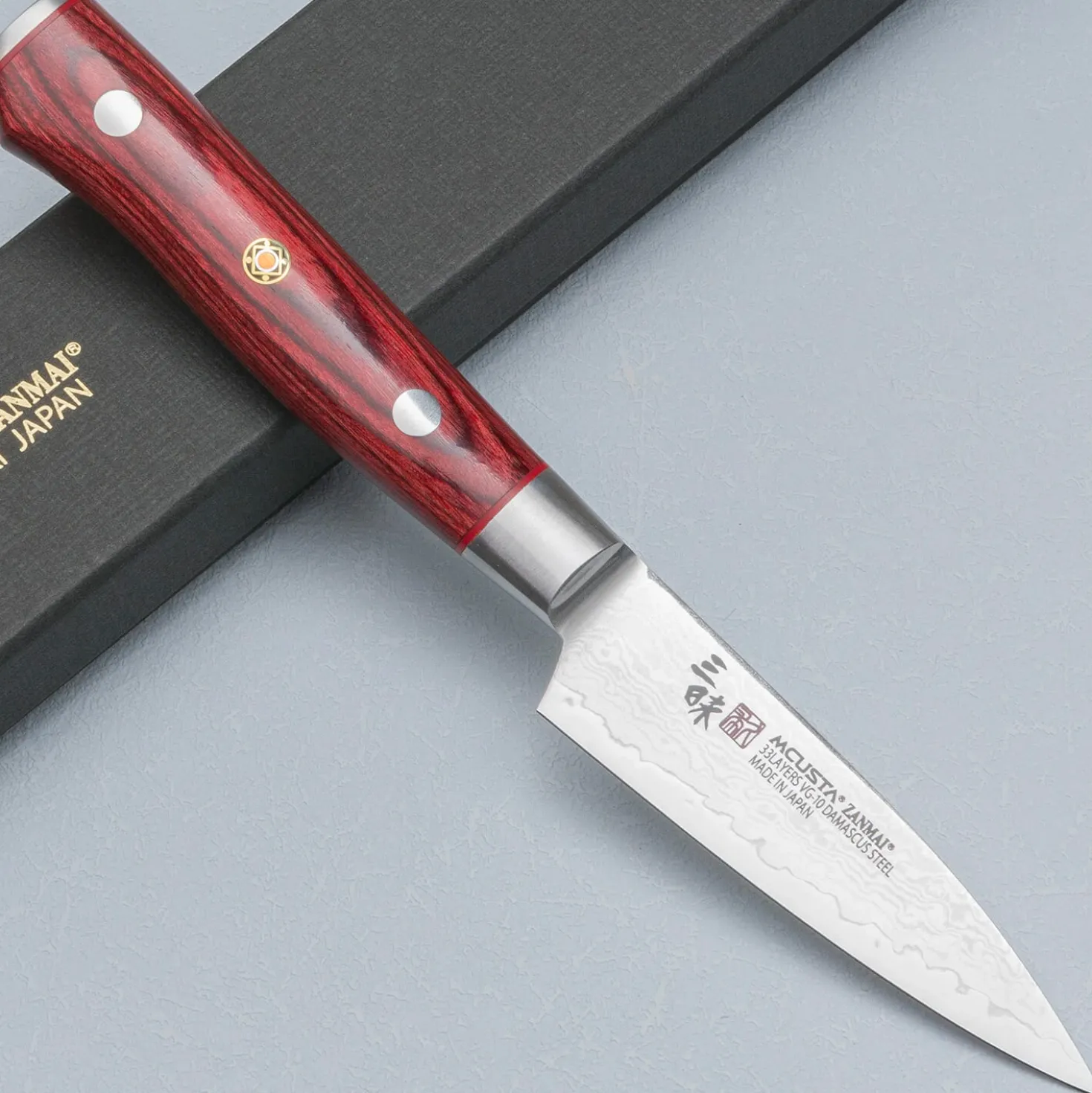 Mcusta Zanmai Classic Pro Red Petty 9 cm