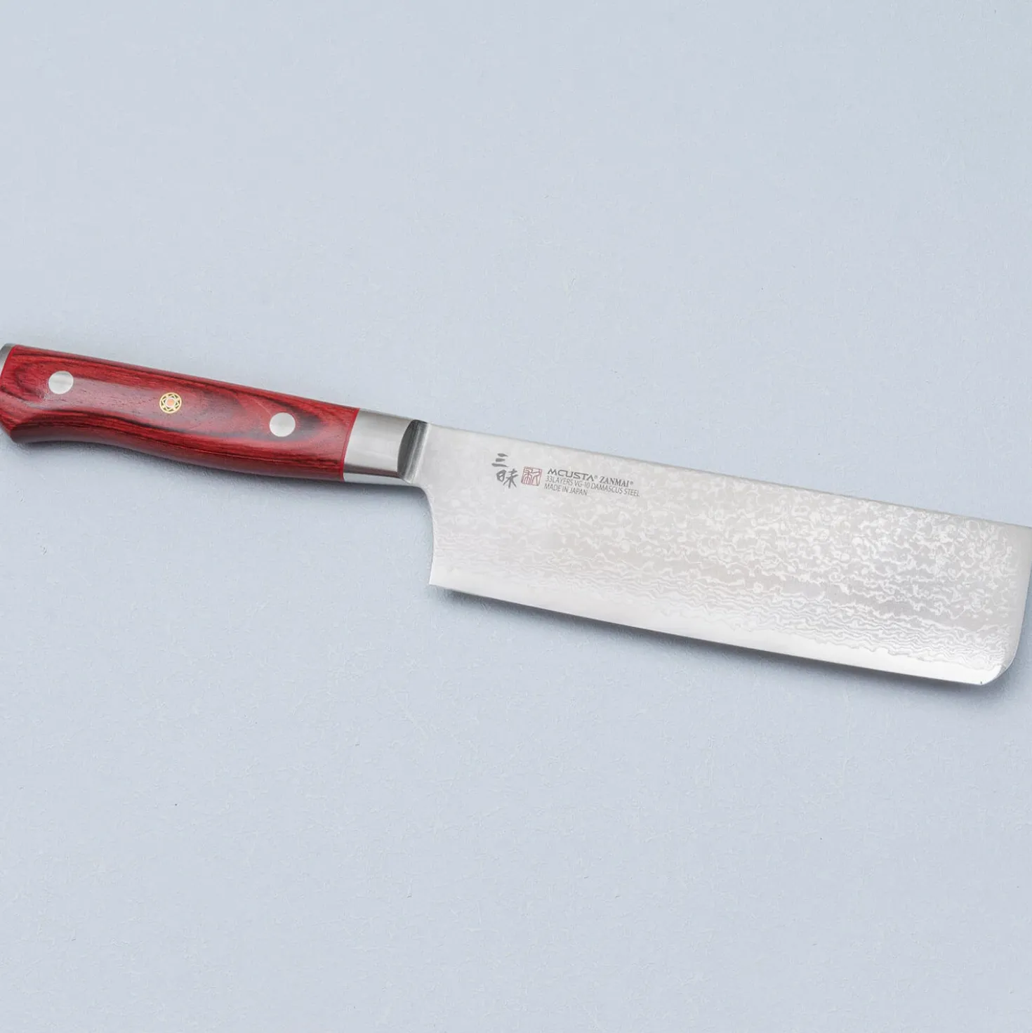 Mcusta Zanmai Classic Pro Red Nakiri 16.5 cm