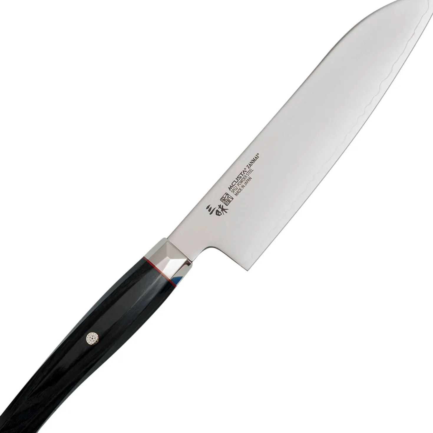 Mcusta Zanmai Revolution Black Santoku 18 cm