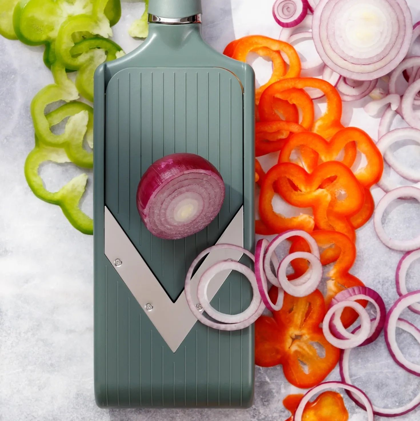 Microplane V-Blade Mandoline Eucalyptus Green