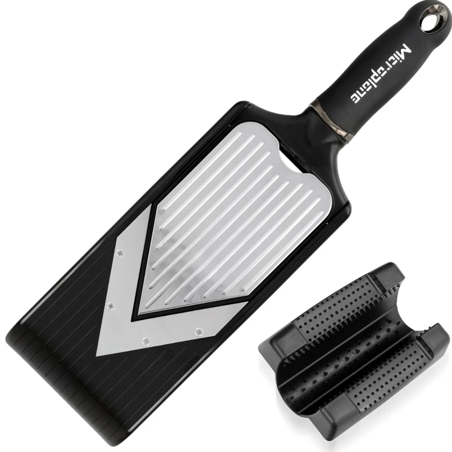 Microplane V-Rasp Slicer & Julienne Zwart