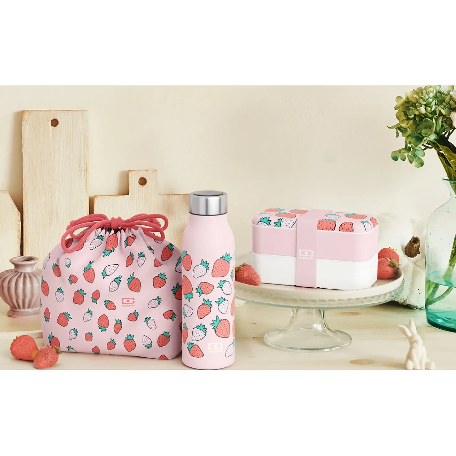 Monbento - Genius Graphic Strawberry • Thermosfles