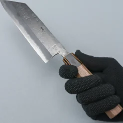 Motokyuuichi Aogami Super Nashiji Striped Bunka 18 cm