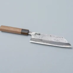 Motokyuuichi Aogami Super Nashiji Striped Bunka 18 cm