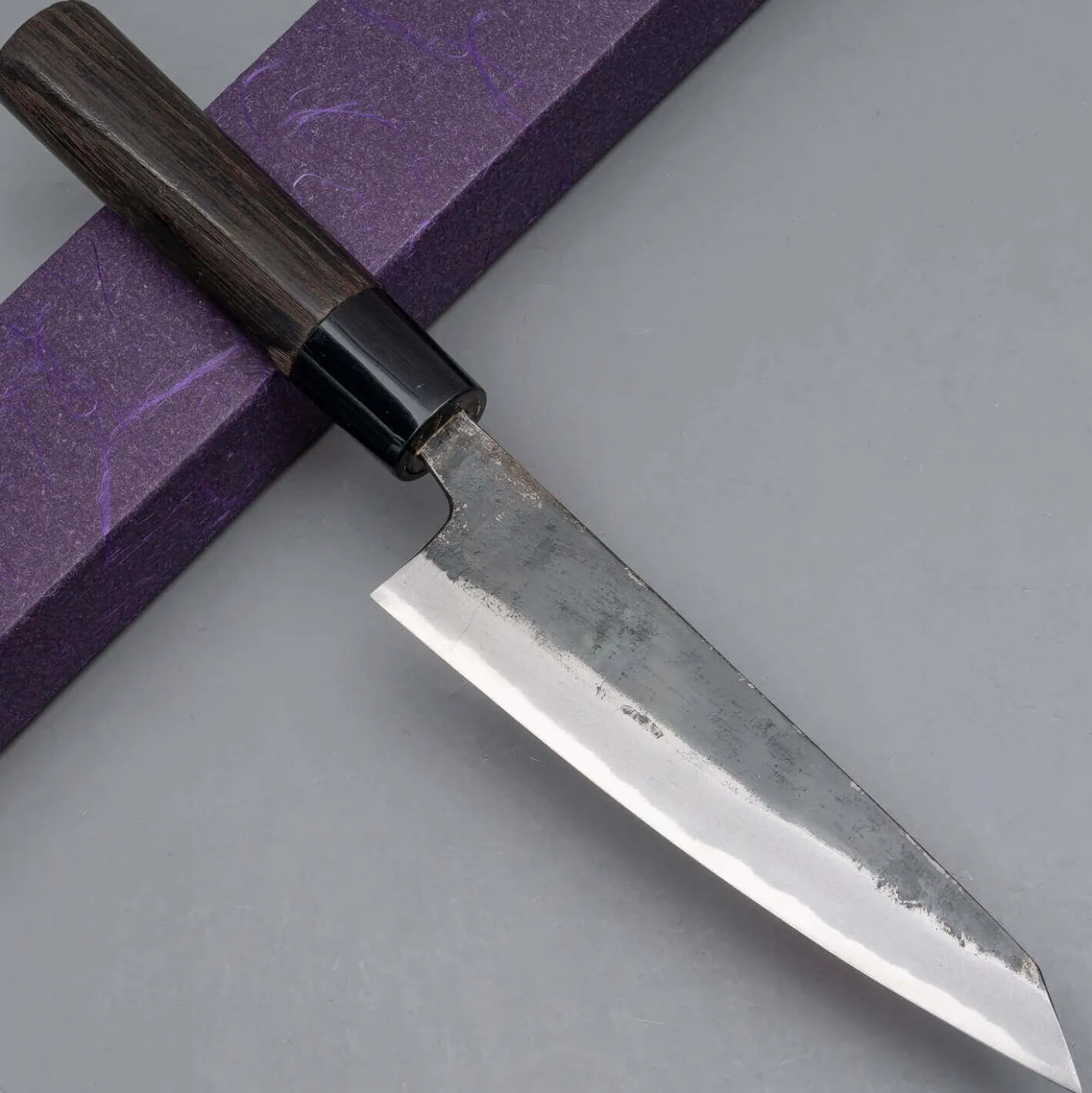 Motokyuuichi Shirogami #2 Kurouchi Honesuki 15 cm
