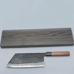 Motokyuuichi Shirogami #2 Kurouchi Chinese Kiritsuke 20 cm