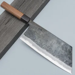 Motokyuuichi Shirogami #2 Kurouchi Chinese Kiritsuke 20 cm