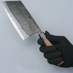 Motokyuuichi Shirogami #2 Kurouchi Chinese Kiritsuke 20 cm