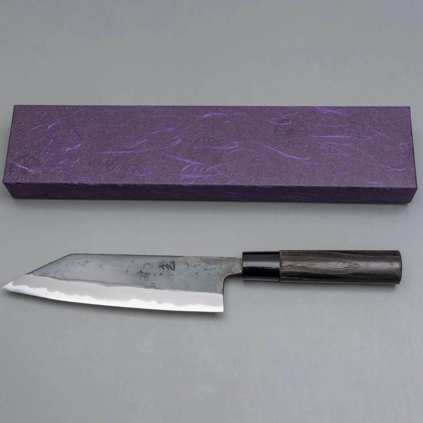 Motokyuuichi Shirogami #2 Kurouchi Bunka 18 cm