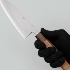 Motokyuuichi Shirogami #2 Nashiji Santoku 16.5 cm