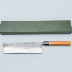 Munetoshi Blooming Iron Nashiji Nakiri 21 cm
