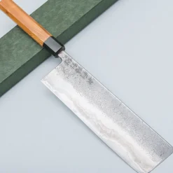 Munetoshi Blooming Iron Nashiji Nakiri 21 cm