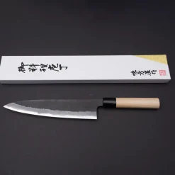 Mutsumi Hinoura Shirogami#2 Kurouchi Nashiji Gyuto 24 cm