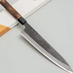 Mutsumi Hinoura Shirogami Kurouchi Gyuto 24 cm