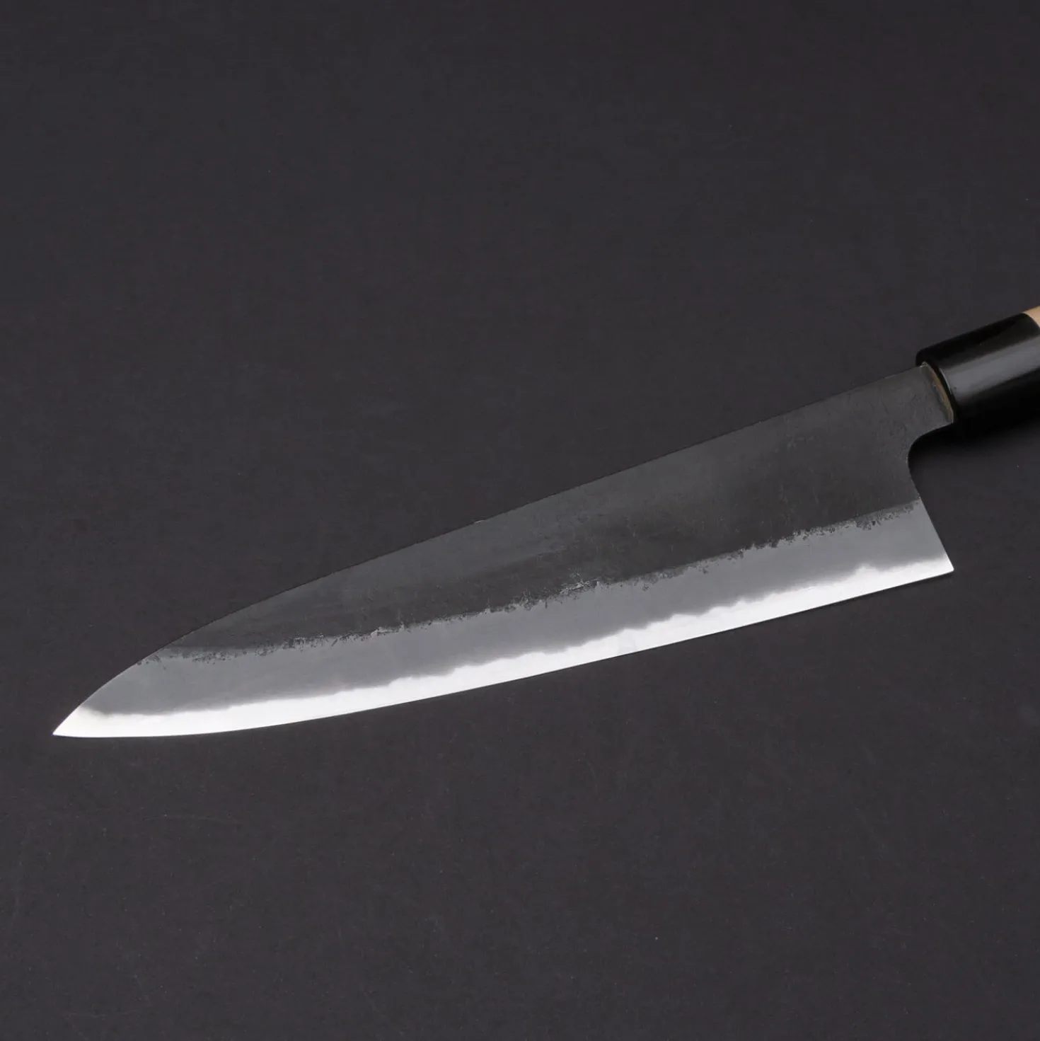 Mutsumi Hinoura Shirogami #2 Kurouchi Nashiji Gyuto 21 cm
