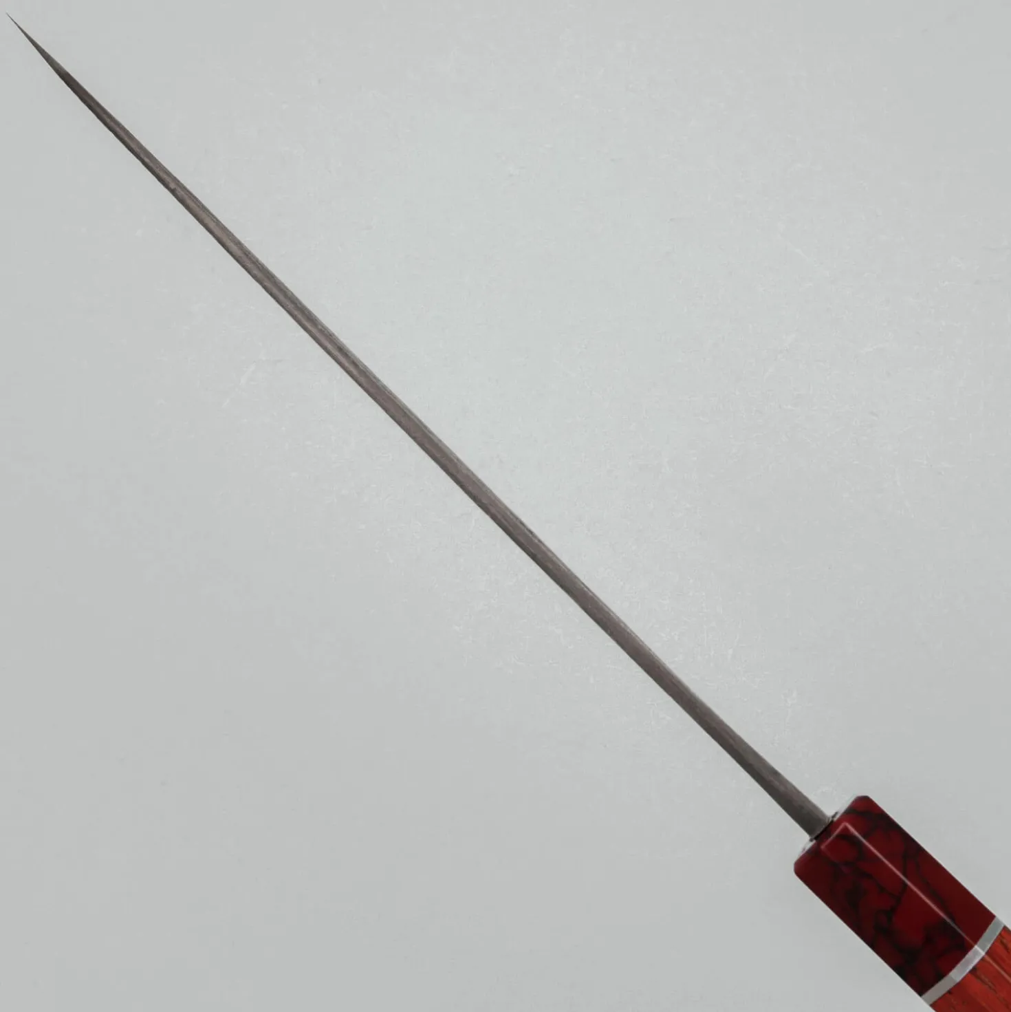 Mutsumi Hinoura Shirogami #2 Kurouchi Damast Padouk Gyuto 21 cm