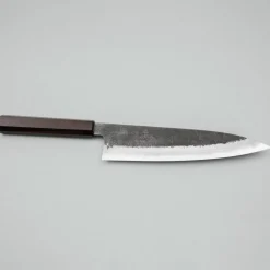 Mutsumi Hinoura Shirogami #2 Kurouchi Damast Gyuto 21 cm