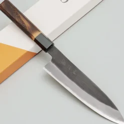 Mutsumi Hinoura Shirogami Kurouchi Petty 15 cm