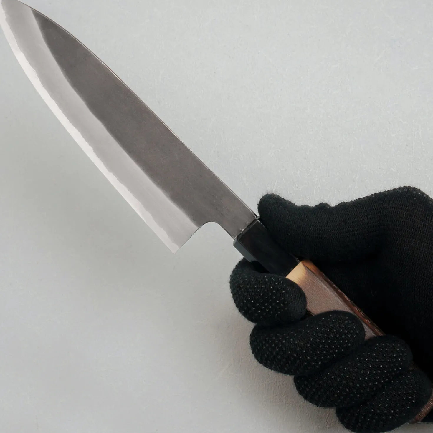 Mutsumi Hinoura Shirogami Kurouchi Petty 15 cm